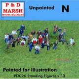 30 Standing Figures - Unpainted | P&D Marsh | C26