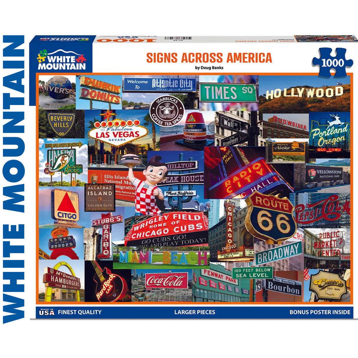 Signs Across America - 1000pc Puzzle | White Mountain | 2145pz