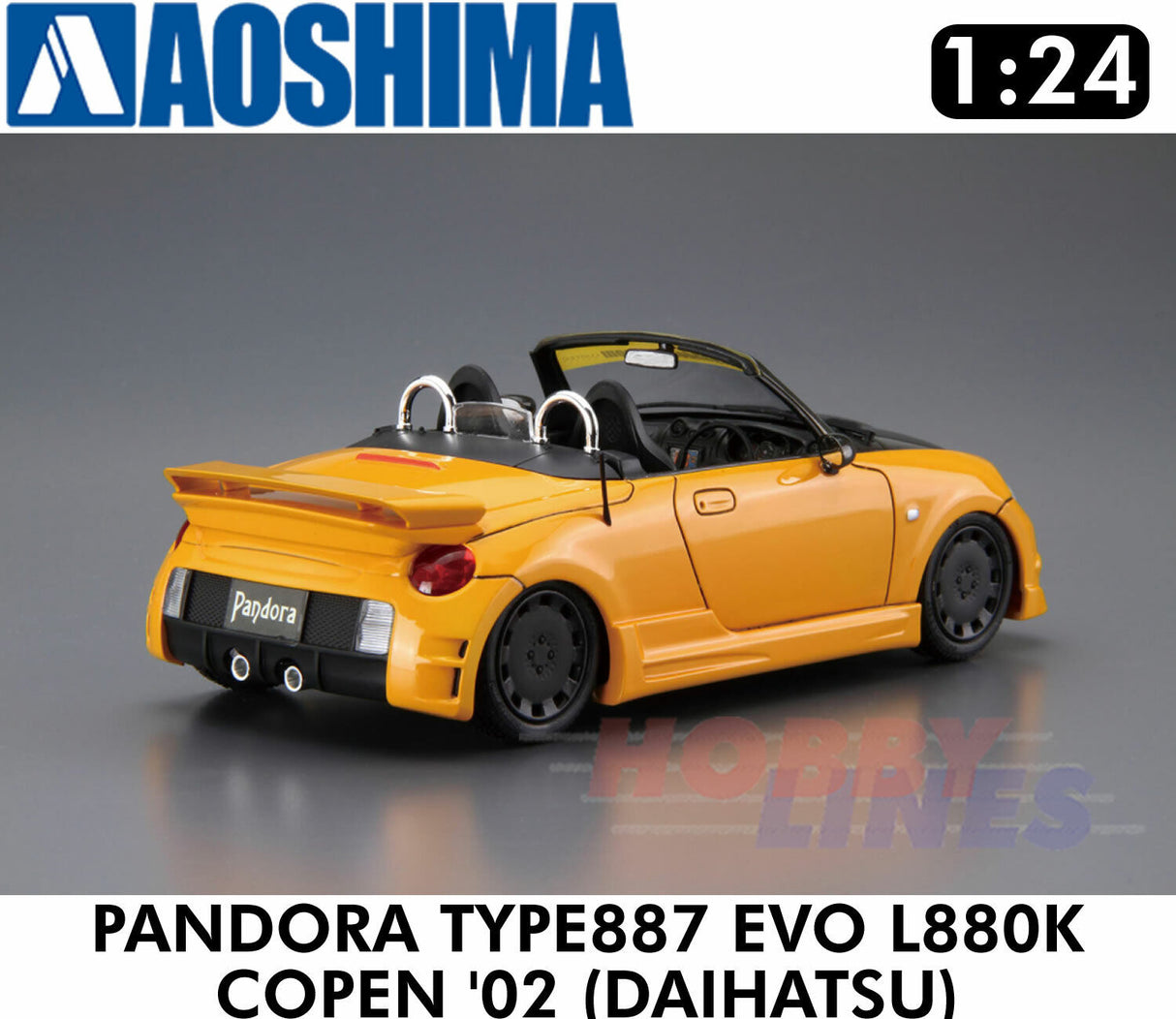 PANDORA TYPE887 EVO? L880K COPEN '02 DAIHATSU 1:24 scale model kit Aoshima 05898