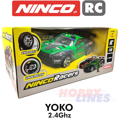 NINCO YOKO 2WD Radio Control Racer Car AA battery power R2R Ready to Run