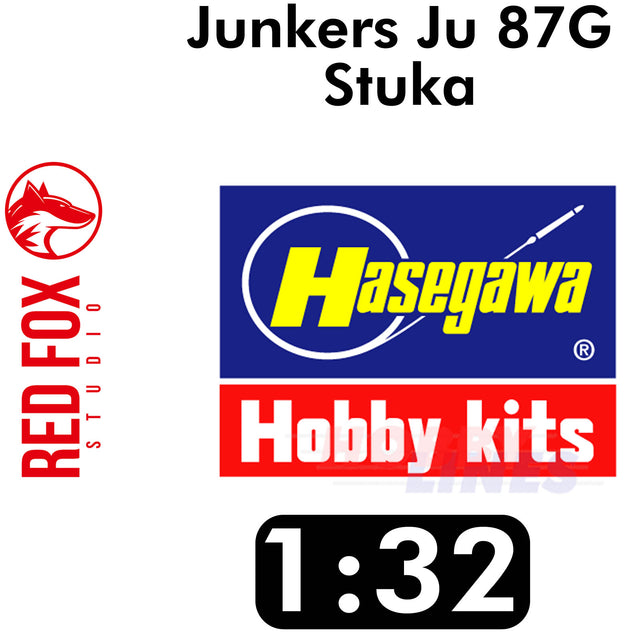 Junkers Ju 87G Stuka 3D Instrument Panels 1:32 Hasegawa Red Fox Studio RFSQS-32140