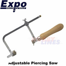 Load image into Gallery viewer, PIERCING SAW Budget Adjustable use Piercing/Fret saw blades Expo Tools 76011
