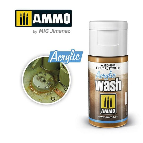Ammo ACRYLIC WASH RANGE 15ml jar/bottles Full Colour Range By Mig Jimenez