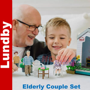 Lundby Doll Set Elderly couple Charlie 60-8084-00