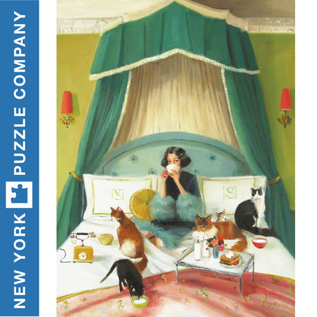 BREAKFAST IN BED New York Puzzle Company 500pc 