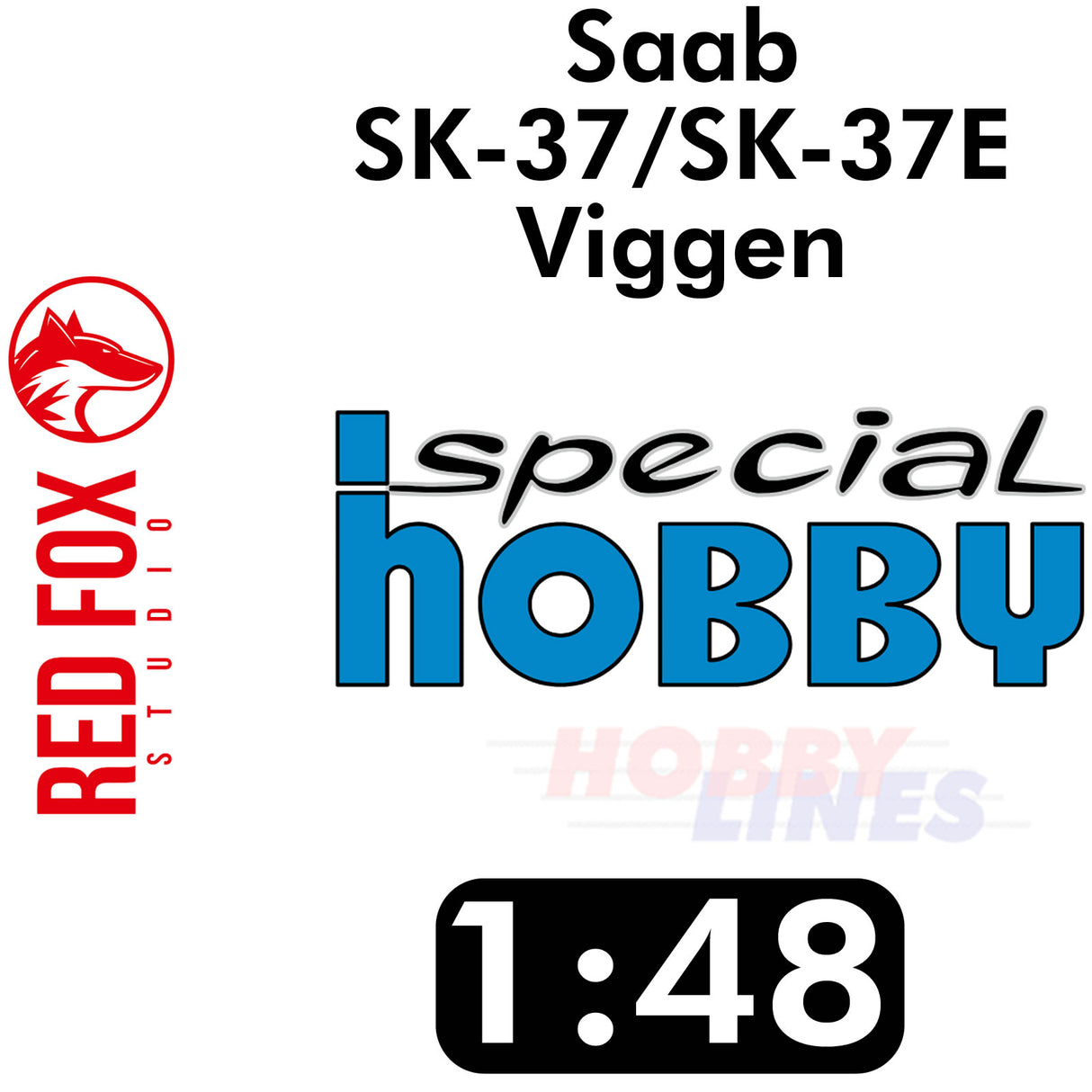 Saab SK-37/SK-37E Viggen for 1:48 Special Hobby kit Red Fox Studio RFSQS-48095