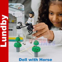 Load image into Gallery viewer, Lundby doll with Horse 60-8090-00
