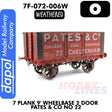 7 Plank 9' 2 Door Pates & Co No 22 Weathered Wagon | Dapol | 7F-072-006W