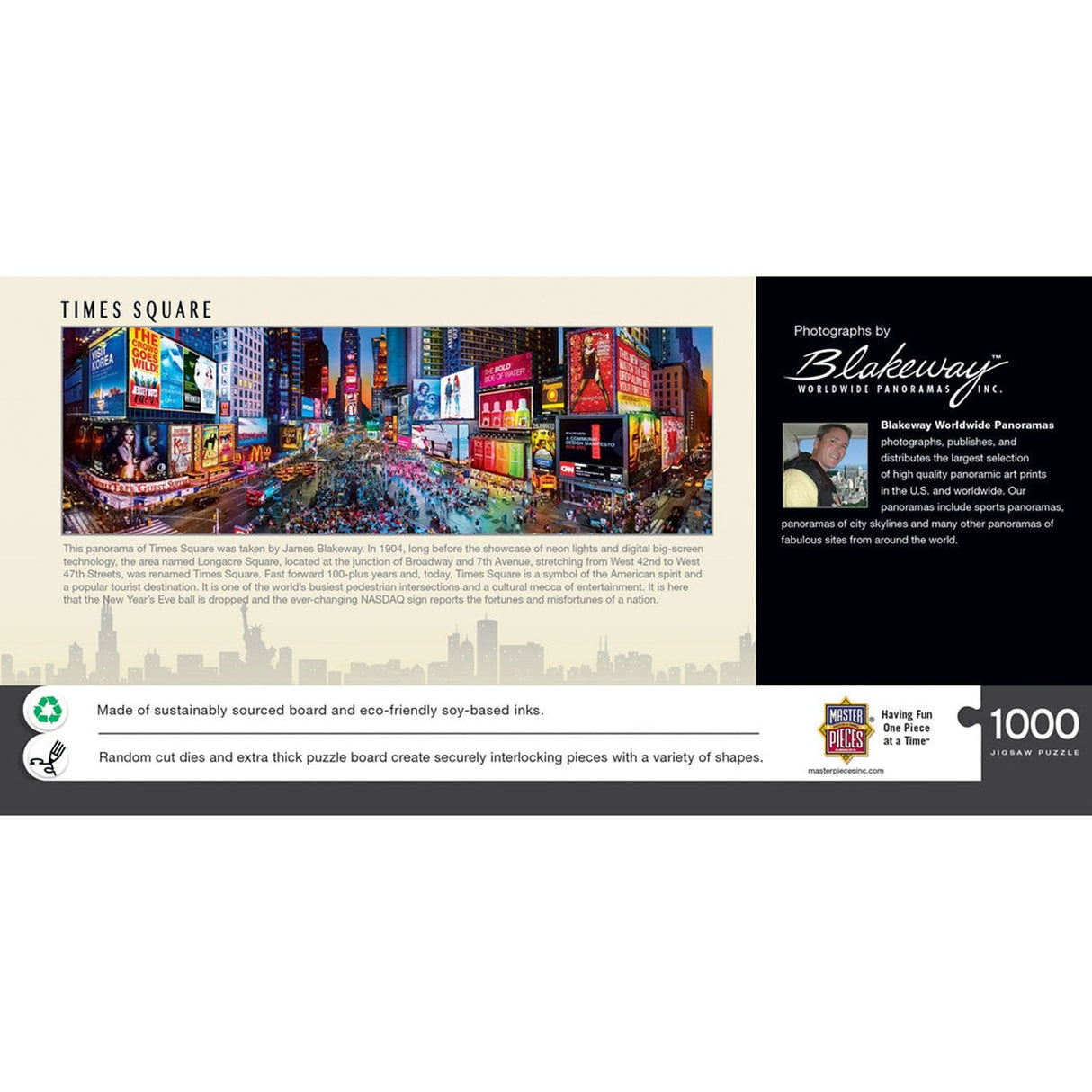 Times Square 1000pc Panoramic Jigsaw Puzzle | Masterpieces | 72077