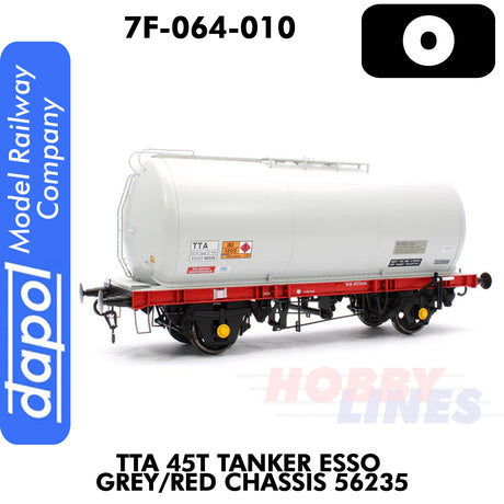 TTA 45T Tanker Esso Grey/red Chassis 56235 | Dapol |7F-064-010