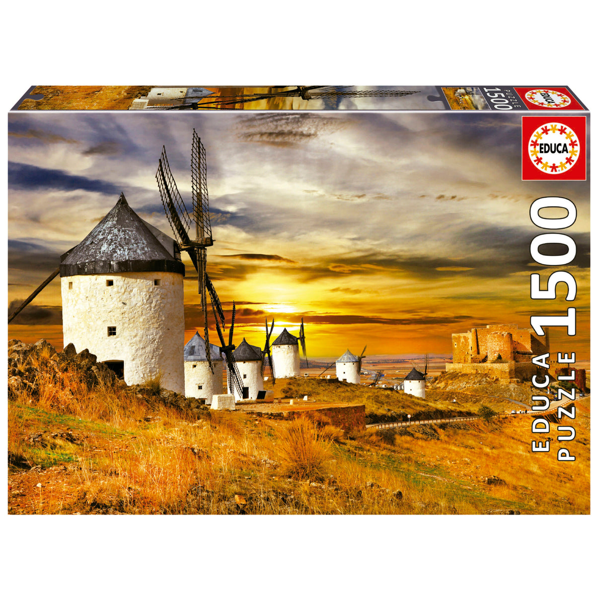 Wind Mills Consuegra 1500 Piece Jigsaw Puzzle | Educa | 19618