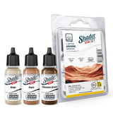 Matt Shader Set - Browns - 3x17ml | Ammo by Mig Jimenez | MIG7336