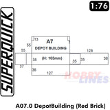 GOODS DEPOT A7 Brick 1:72 OO kit Gauge Railways Building Series A A07 SuperQuick