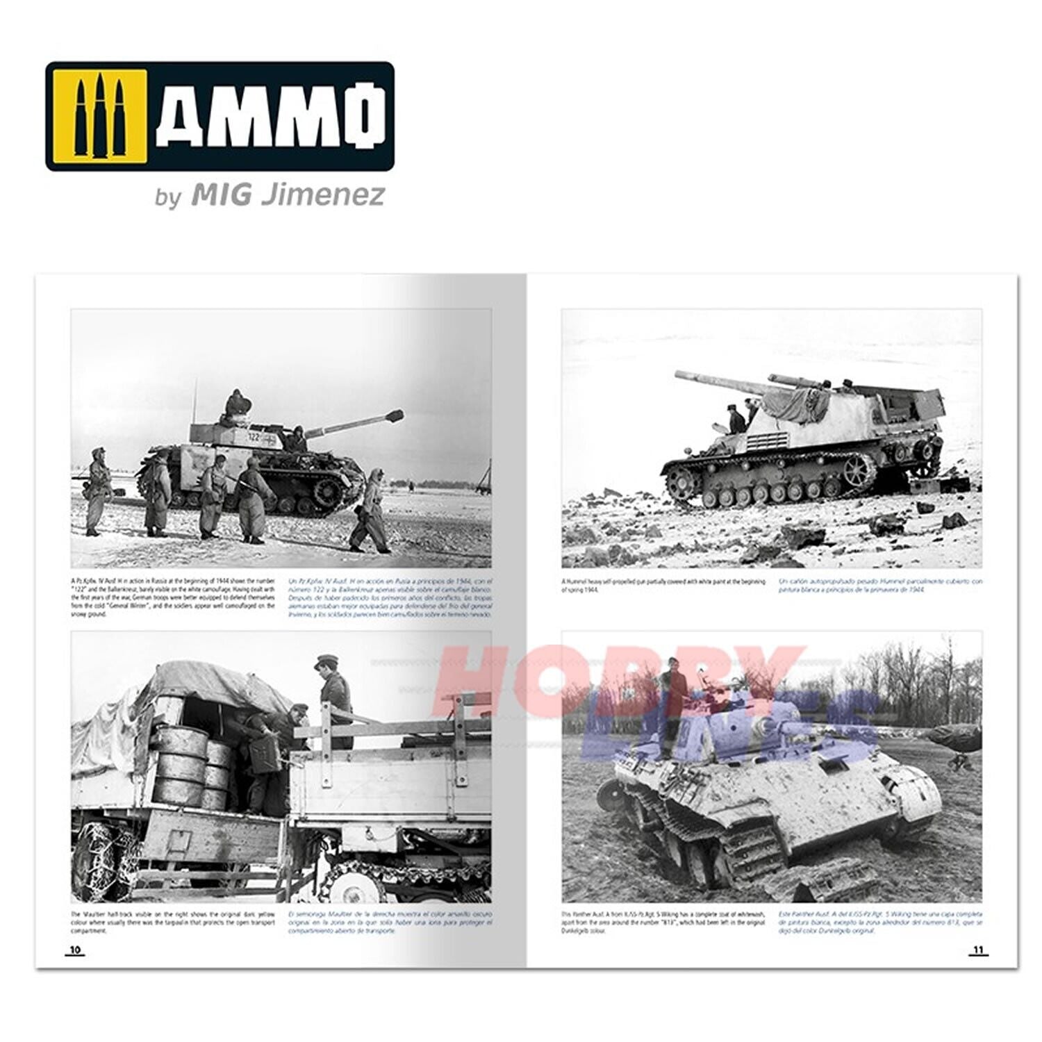 How to Paint WINTER WWII GERMAN TANKS Modelling Book English Ammo
