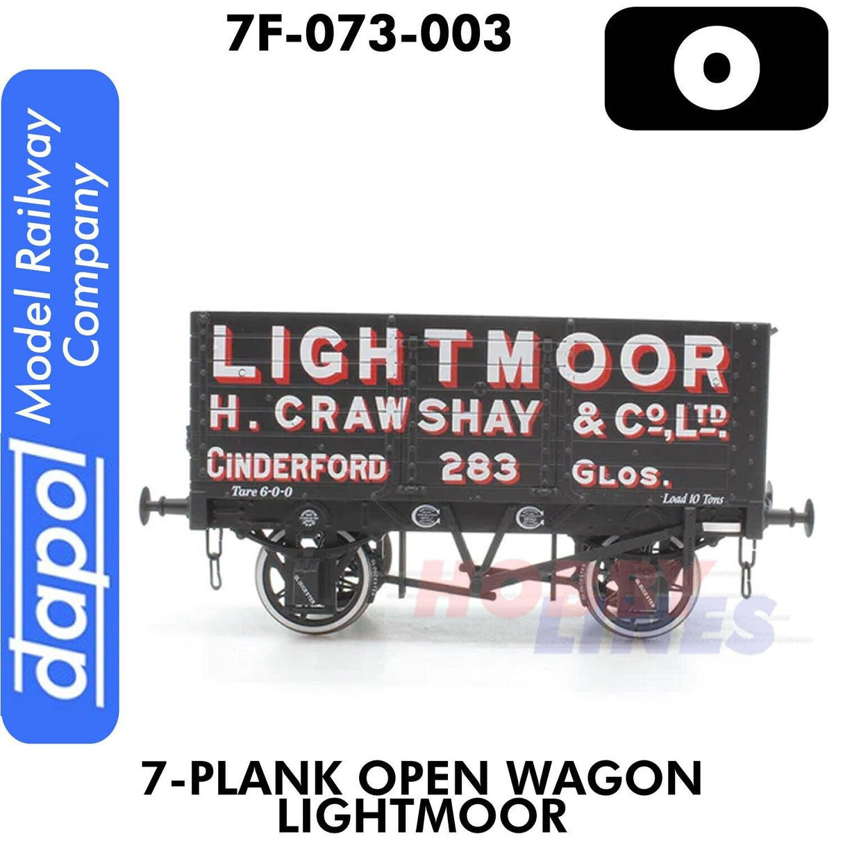 7 Plank Open Wagon Lightmoor | Dapol | 7F-073-003