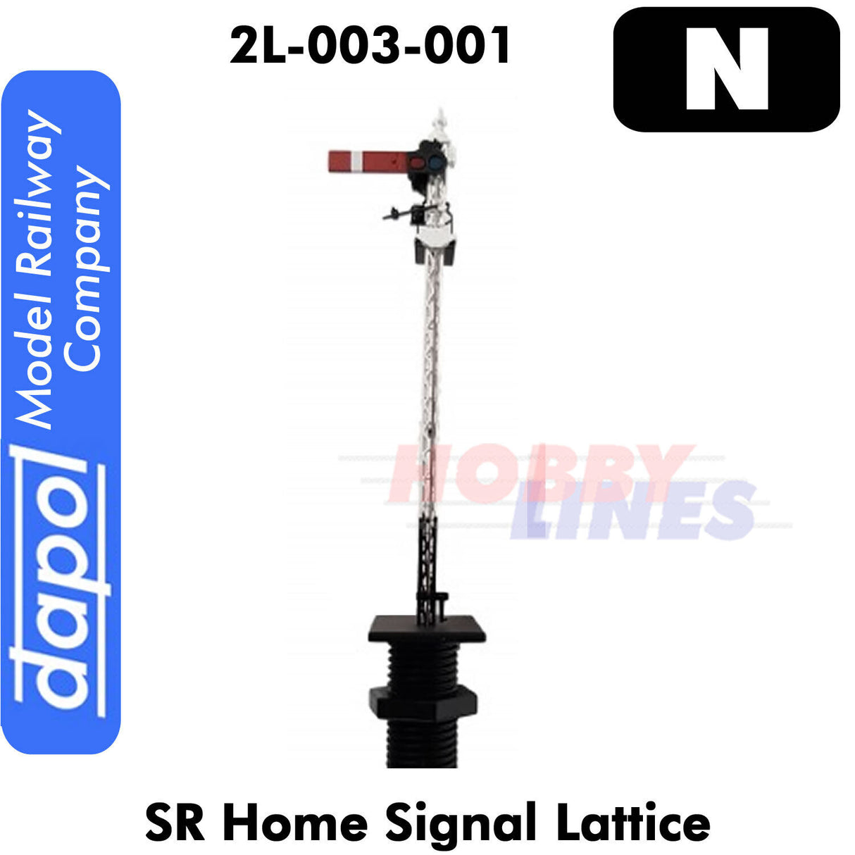 SIGNAL SR HOME Lattice Semaphore with LED Southern Railway N Dapol 2L-003-001