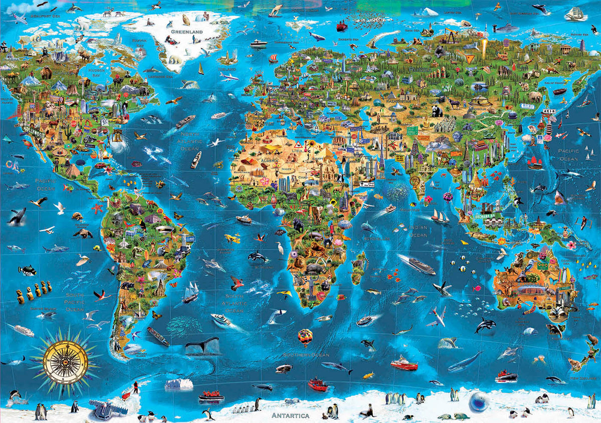 Wonders Of The World 1000 Piece Jigsaw Puzzle | Educa | 19022
