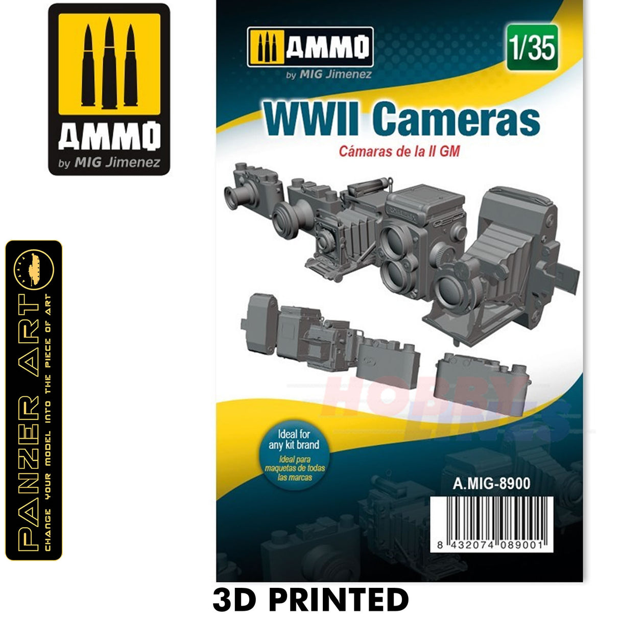 3D Printed WWII Cameras - 1:35 | Ammo by Mig Jimenez | MIG8900