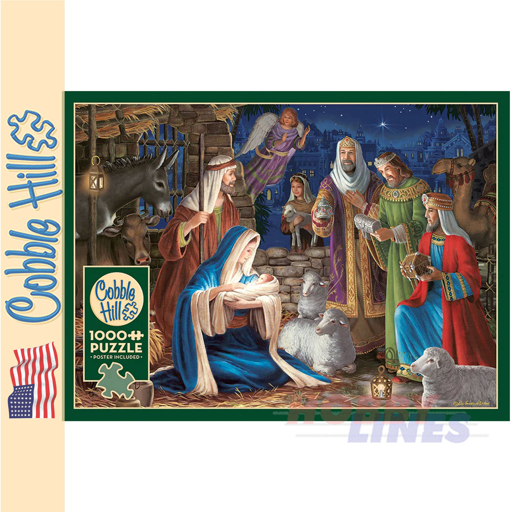 Miracle in Bethlehem Nativity Christmas Cobble Hill 1000pc jigsaw puzzle 40223