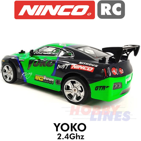 NINCO YOKO 2WD Radio Control Racer Car AA battery power R2R Ready to Run