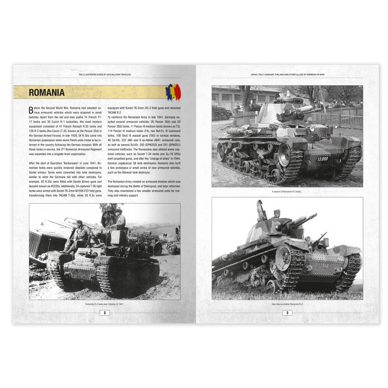 The Illustrated Guide of WWII - Axis Military Vehicles | Ammo by Mig Jimenez | MIG6308