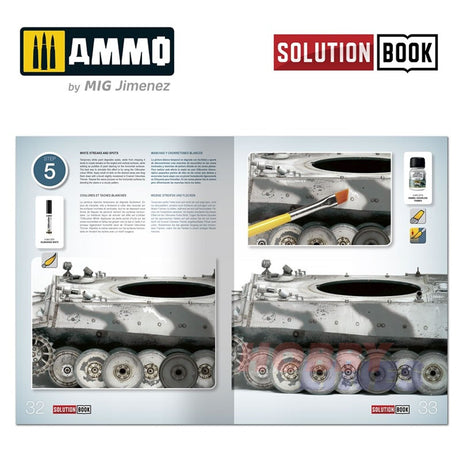 HOW TO PAINT WWII German Winter Vehicles SOLUTION BOOK Ammo by Mig MIG6601