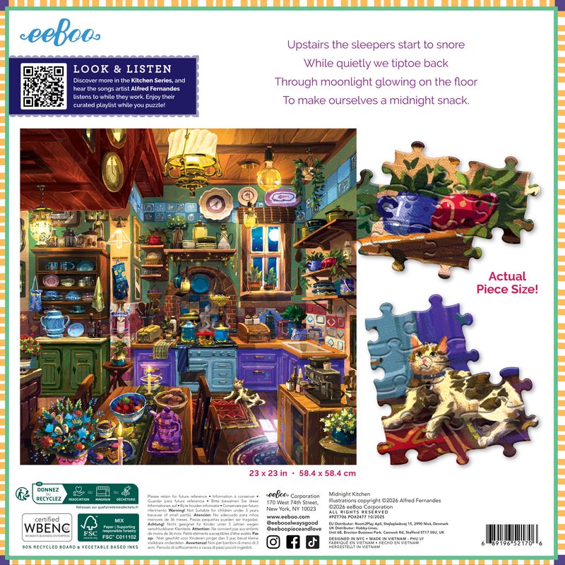Midnight Kitchen 1000pc Puzzle | eeBoo | PZT706