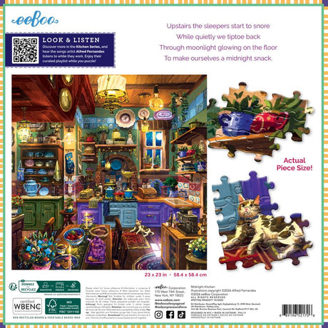 Midnight Kitchen 1000pc Puzzle | eeBoo | PZT706