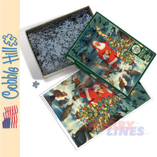 Load image into Gallery viewer, Santa&#39;s Tree COBBLE HILL 1000pc Christmas jigsaw puzzle 40222
