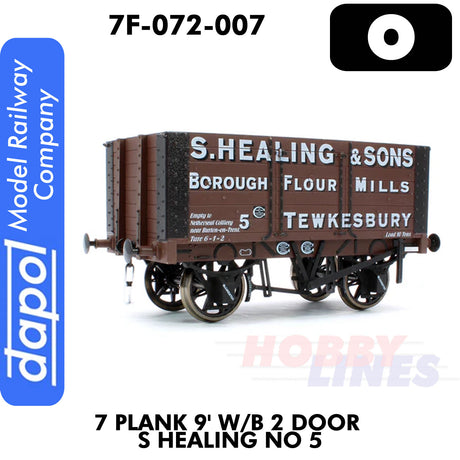 7 Plank 9' W/B 2 Door S Healing No 5 Wagon | Dapol | 7F-072-007