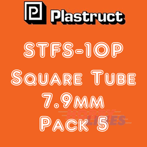 SQUARE TUBES range styrene ABS plastic polystyrene STFS PLASTRUCT