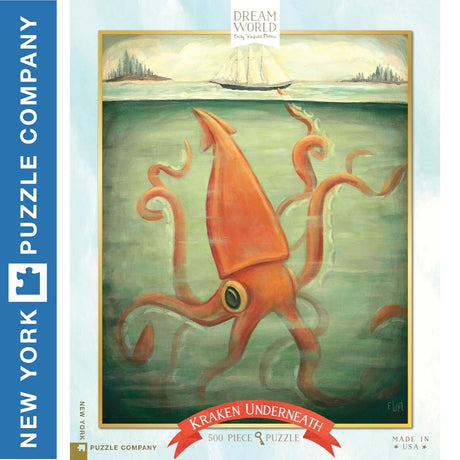 KRAKEN UNDERNEATH 500pc jigsaw puzzle NEW YORK Puzzle Company NPZEM1923 -
