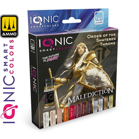 Acrylic Paint Set - 12 x 20ml Jars - Malediction Order of the Shattered Throne | IONIC | IONIC0465
