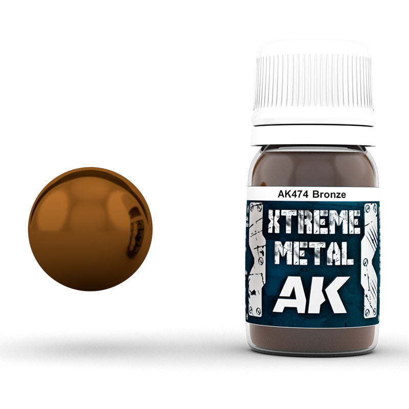 Xtreme Metal - Bronze - Acrylic Paint 30ml | Ak interactive | AK474