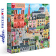 eeBoo PARIS IN A DAY 1000 pc Square Jigsaw Puzzle Super Deluxe PZTPD2