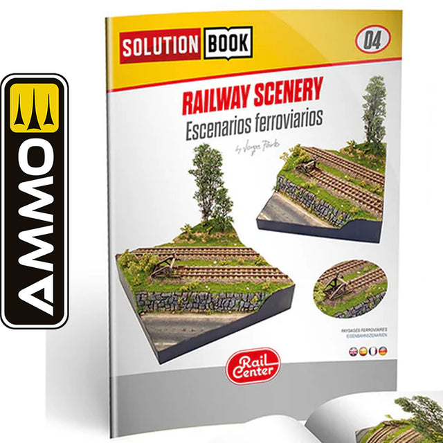 Solution Book 4 - Railway Scenery | Ammo by Mig Jimenez | MIGR1303