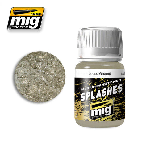 Enamel Medium Splashes Mud - Loose Ground - 35ml | Ammo by Mig Jimenez | MIG1752