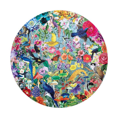 Paradise Garden 500 piece - Round Puzzle | eeBoo | PZF396