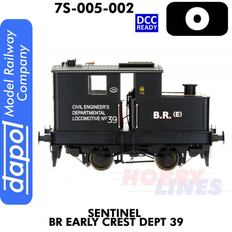 Sentinel  BR Early Crest Dept 39 - DCC Ready | Dapol | 7S-005-002