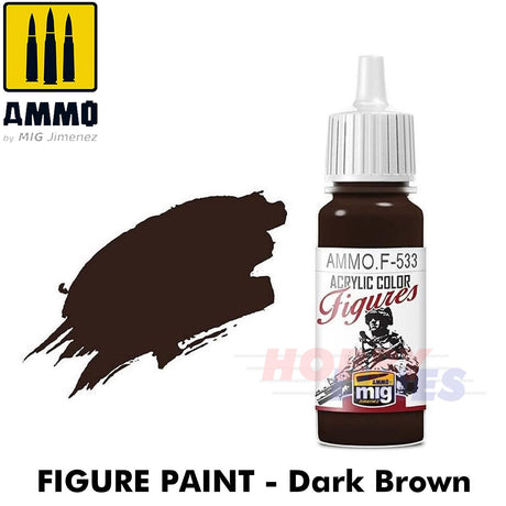 Ammo ACRYLIC COLOUR for FIGURES 17ml jar agitator ball Full Range Mig Jimenez