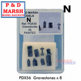 Gravestones x 8 | P&D Marsh | X56