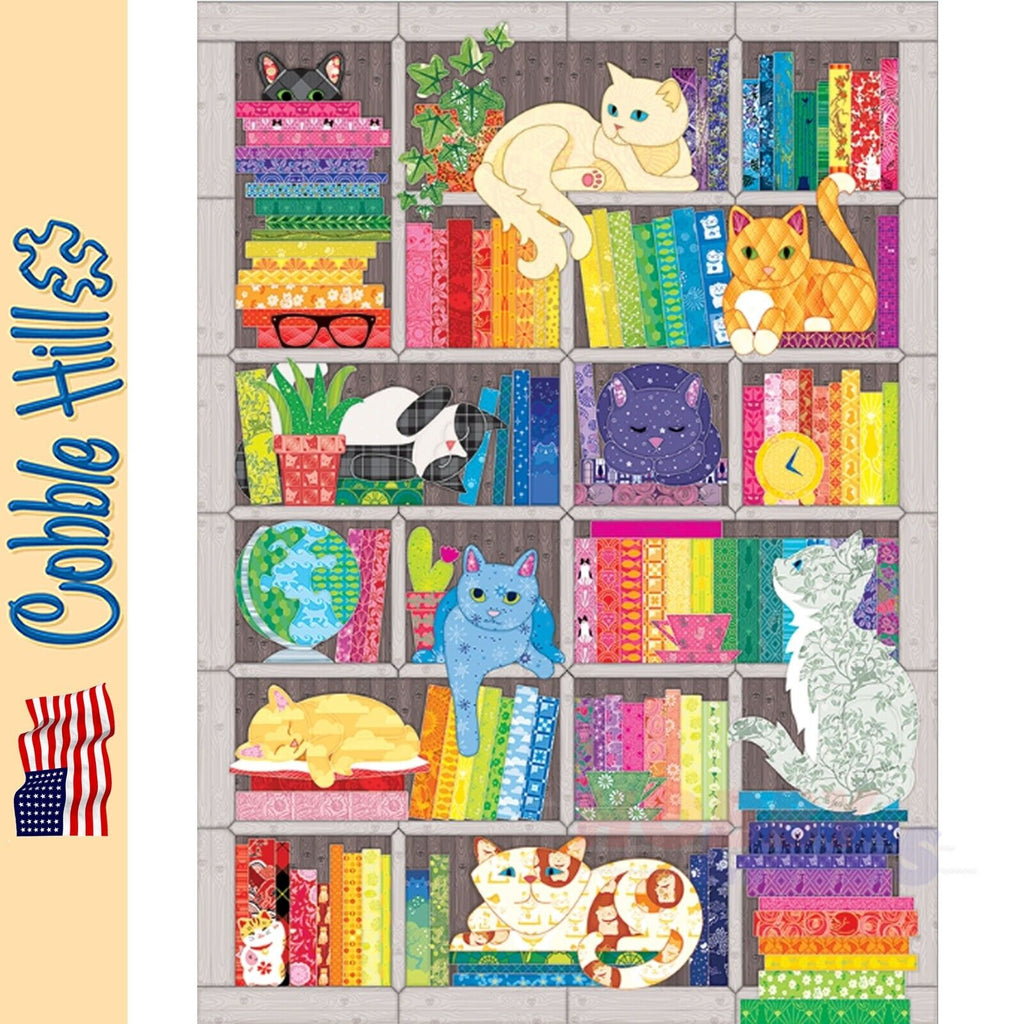 Rainbow Cat Quilt Cobble Hill puzzle 1000pc CH40046