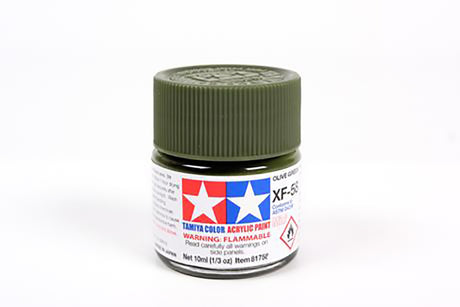 Tamiya Acrylic Mini Paint Xf-58 Olive Green