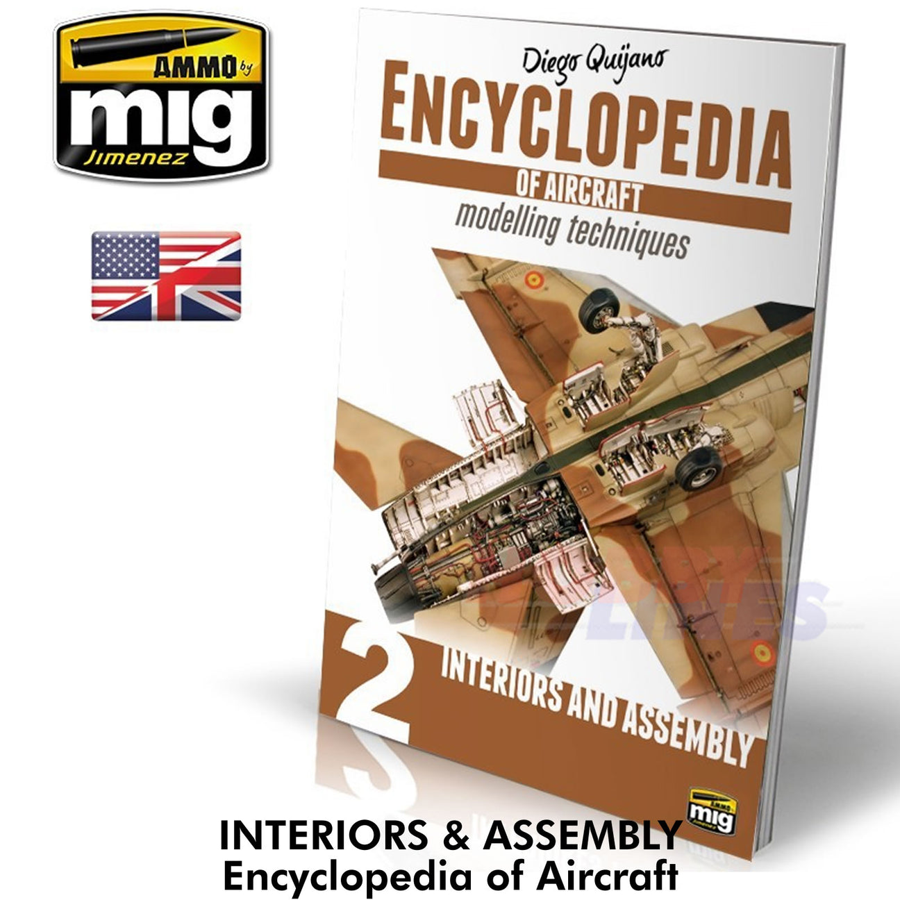 ENCYCLOPEDIA OF AIRCRAFT Volume 2 - Interiors and Assembly Book | Ammo by Mig Jimenez 