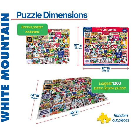 It's all fun and games - 1000pc Puzzle | White Mountain |  1902pz