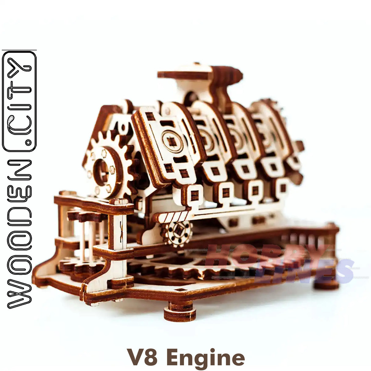 V8 Engine - 3D Puzzle | Wooden City | WR316