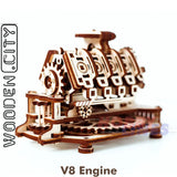 V8 Engine - 3D Puzzle | Wooden City | WR316