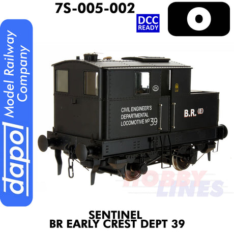 Sentinel  BR Early Crest Dept 39 - DCC Ready | Dapol | 7S-005-002