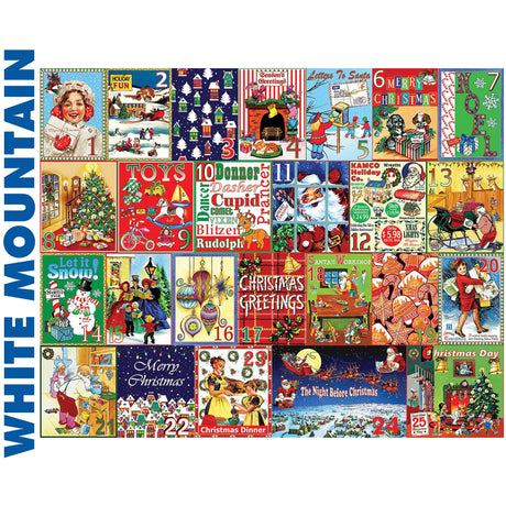 Christmas Calendar - 1000pc Puzzle | White Mountain | 1632pz