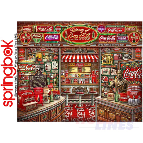 COCA-COLA HISTORY 1000 piece SPRINGBOK Jigsaw Puzzle Random Cut Super Deluxe